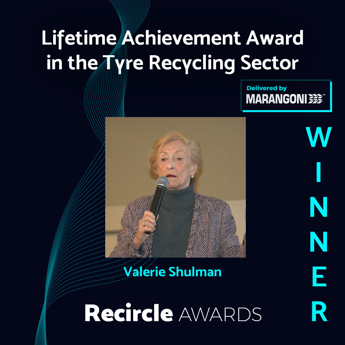 Lifetime Achievement Award in The Tyre Recycling Sector